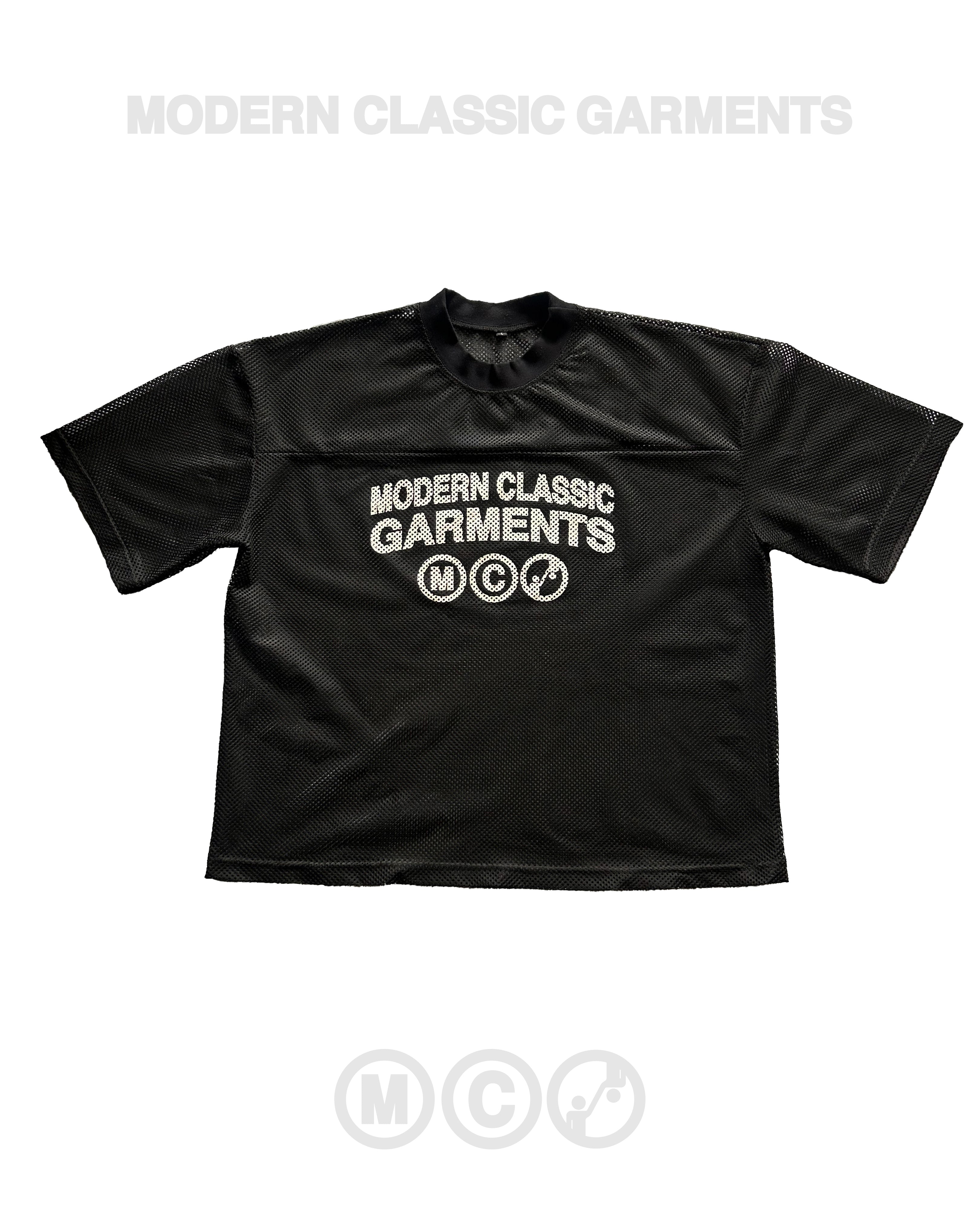 modern classic mesh tee (black)