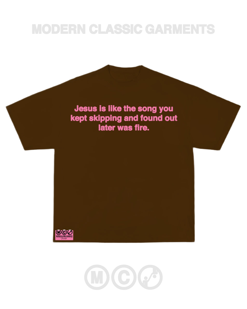 That fire MCG tee (brown)