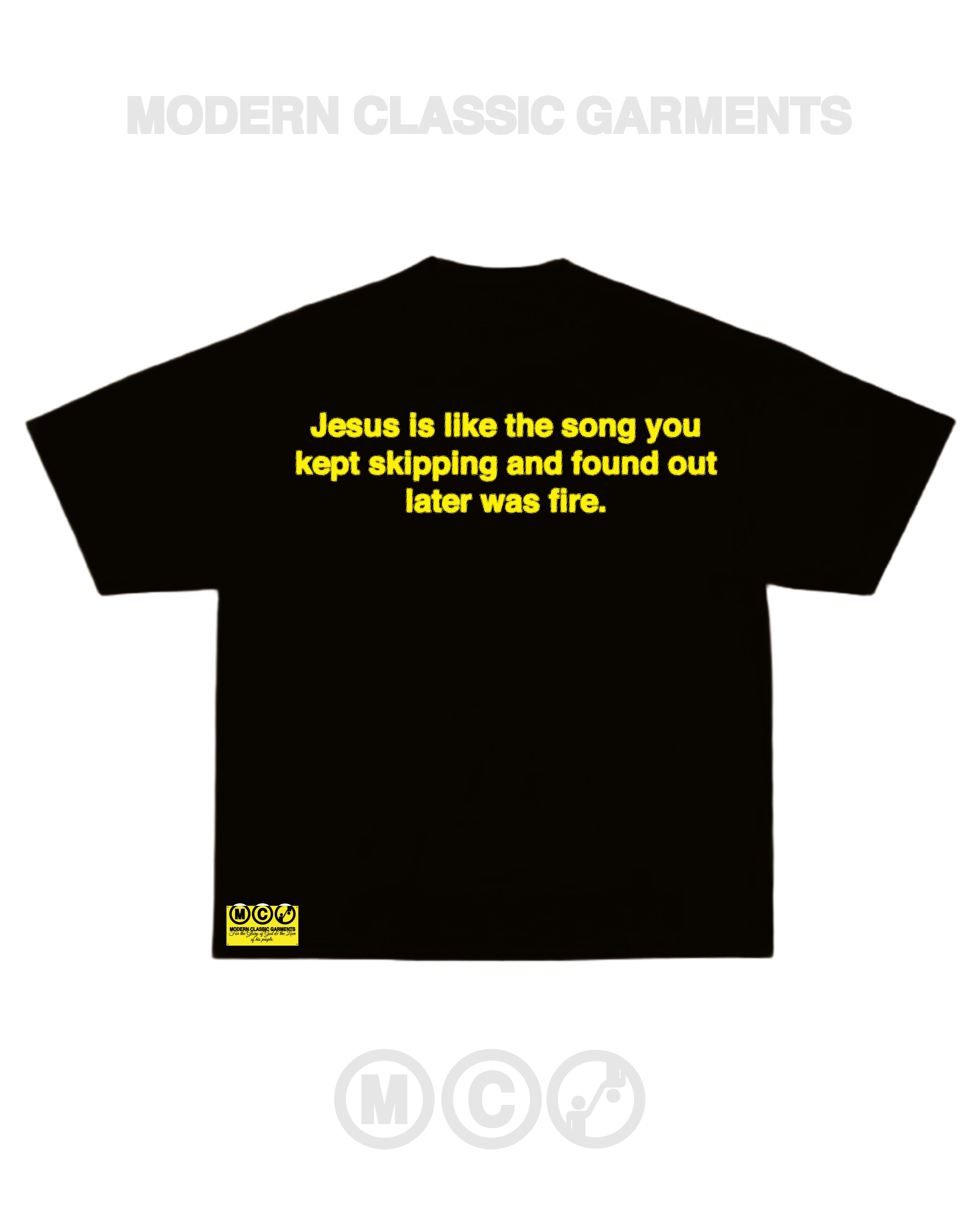 That fire MCG tee (black)